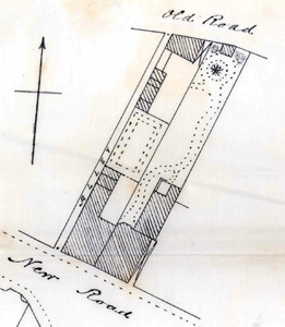 Plan of 48 and 50 Old Road in 1890